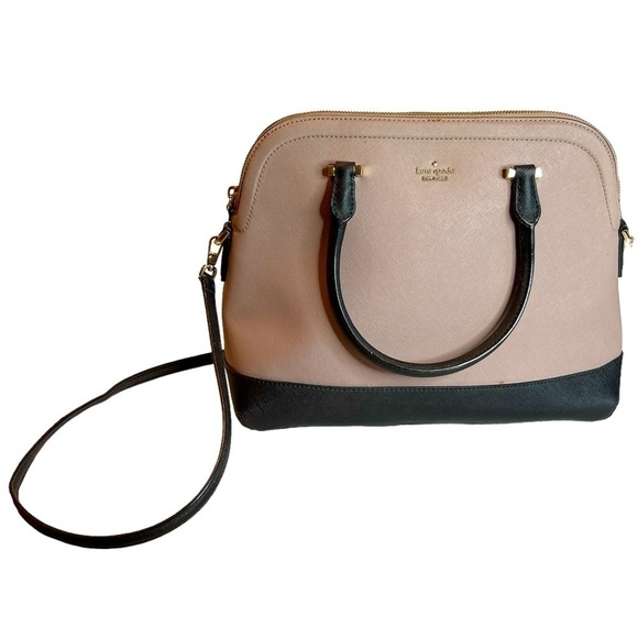 Kate Spade Cameron Street Margot Satchel Leather Rare Porcini Black Leather - Picture 1 of 11
